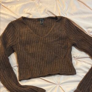 Forever 21 Chocolate Knit Top